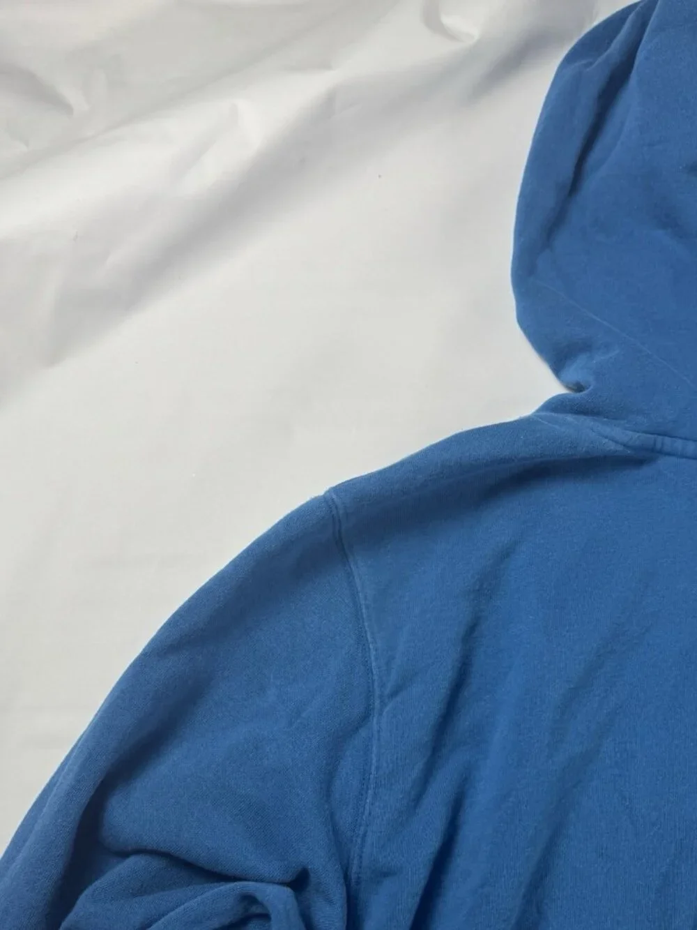 The North Face Mens L Blue Half Dome Big Logo Pullover Sweatshirt Hoodie
